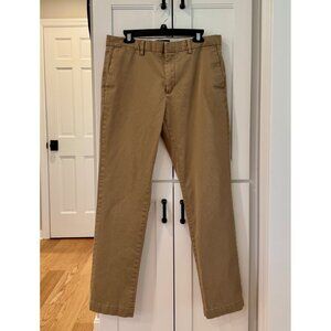 Banana Republic Aiden Chino Regular Mens Khaki Chinos Dress Pants Size 34 x 34